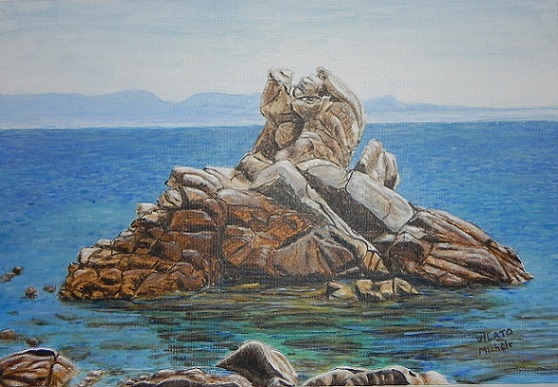 Ilôt à Capo di Muro-acrylique-toile-5p(35x24)